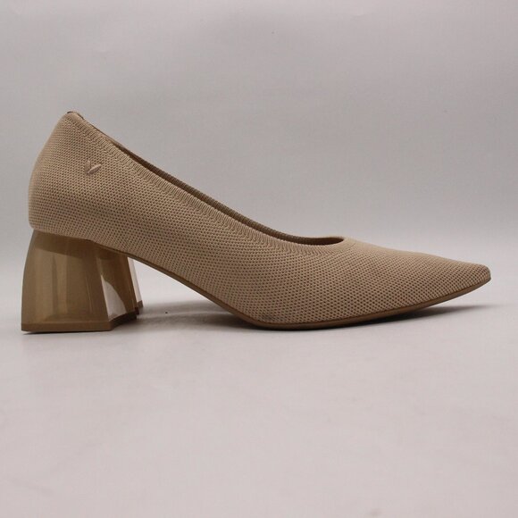 Vivaia Pointed-Toe Aria Block Heels Women's EU Size 41 Beige Shoes - Picture 1 of 11